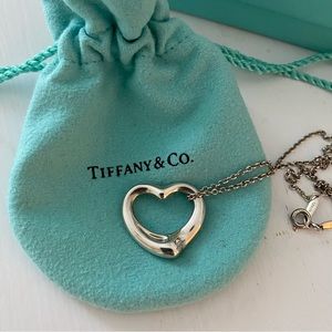 Tiffany & Co Elsa Peretti Open Heart SILVER Pendant